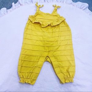 Cat & Jack gold ruffle romper